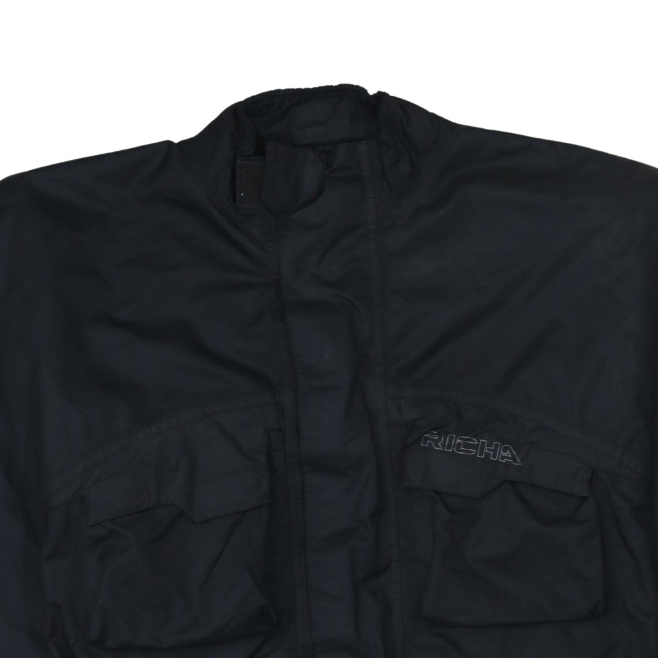 Richa Men's Black XS Waterproof Motorcycle Jacket with Belt