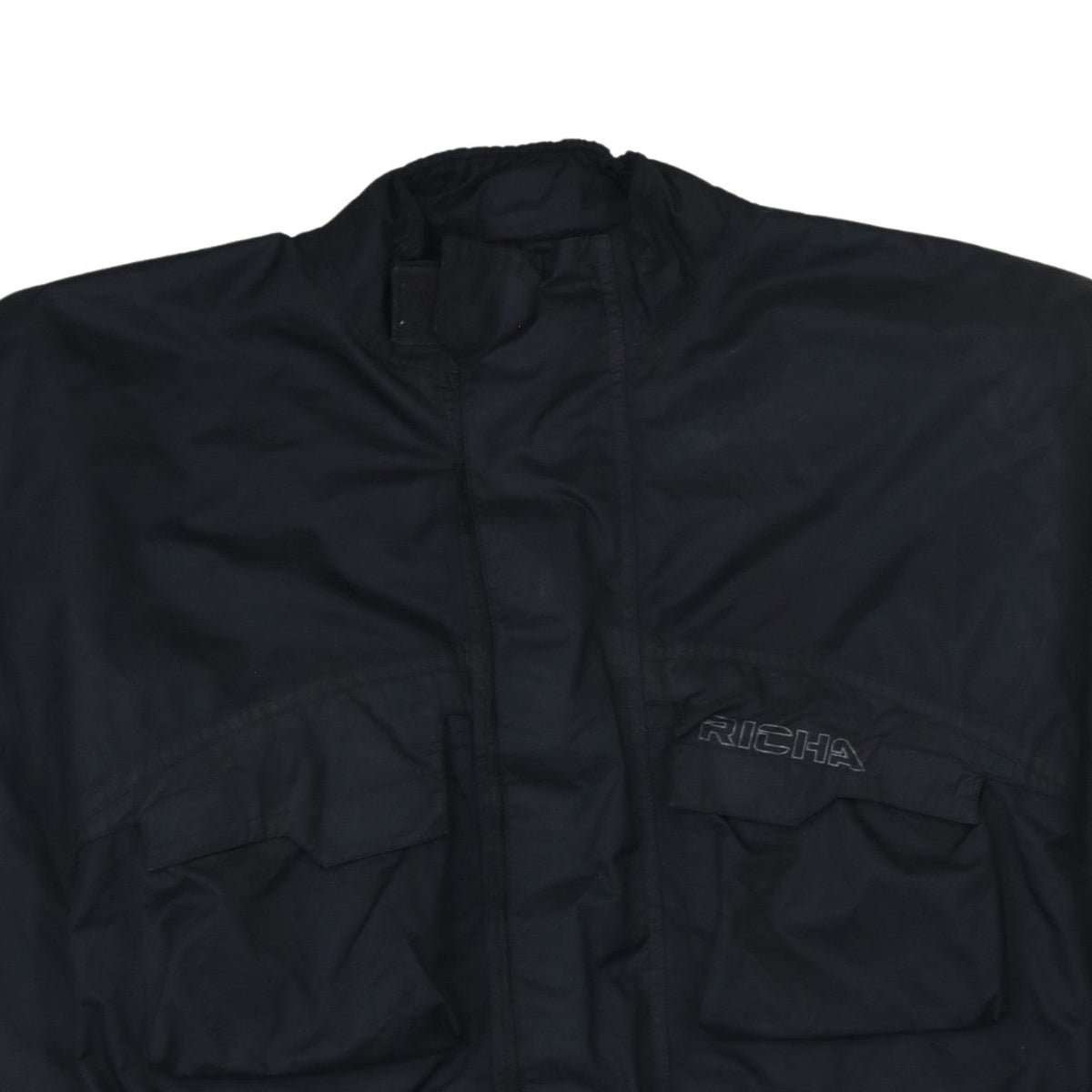 Richa Men's Black XS Waterproof Motorcycle Jacket with Belt