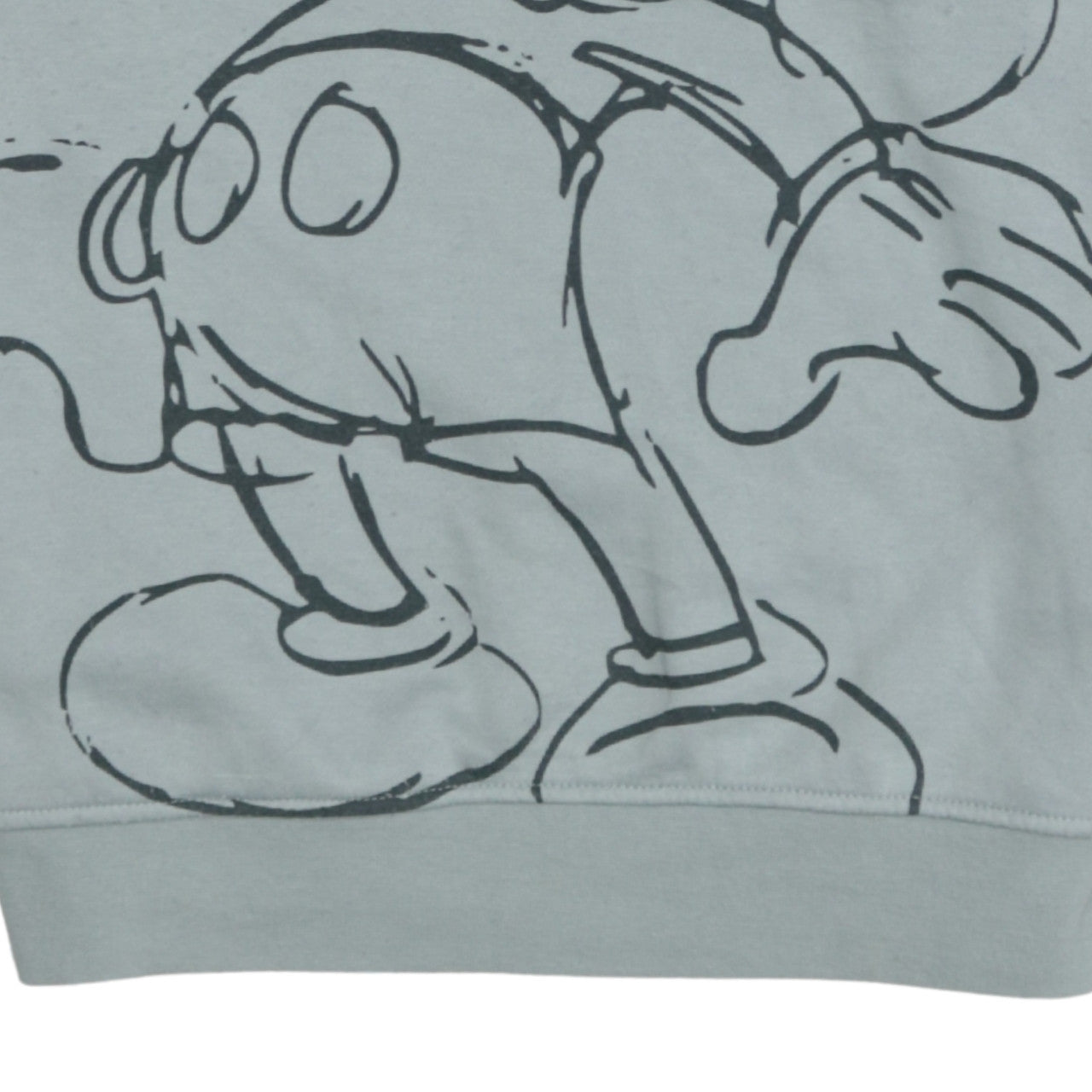 Disney Womens Grey Mickey Mouse Pullover Sweatshirt 2XS