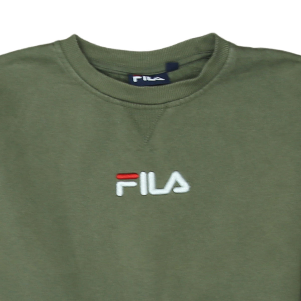 Fila Men’s Green Crew Neck Pullover Sweatshirt Size S
