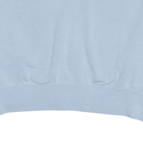 Nike Women Blue Pullover Sweatshirt Loose Fit L Logo Crew Neck