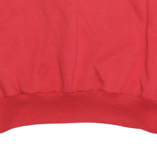 Puma Mens Red Crew Neck Pullover Sweatshirt L Classic Fit