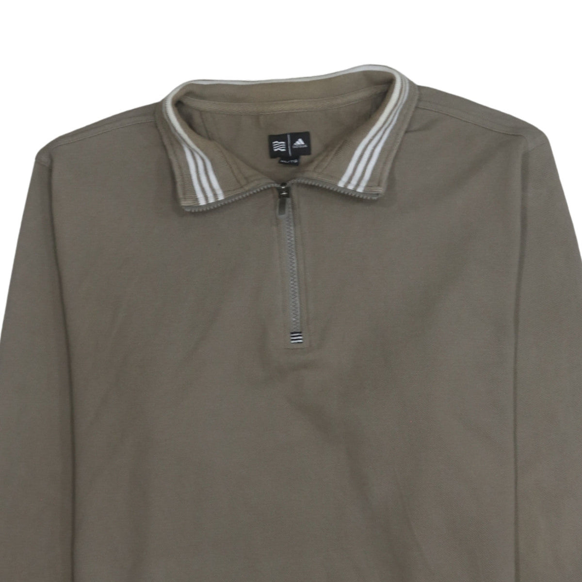 Adidas Men's Brown XL 1/4 Zip Fleece Sweatshirt