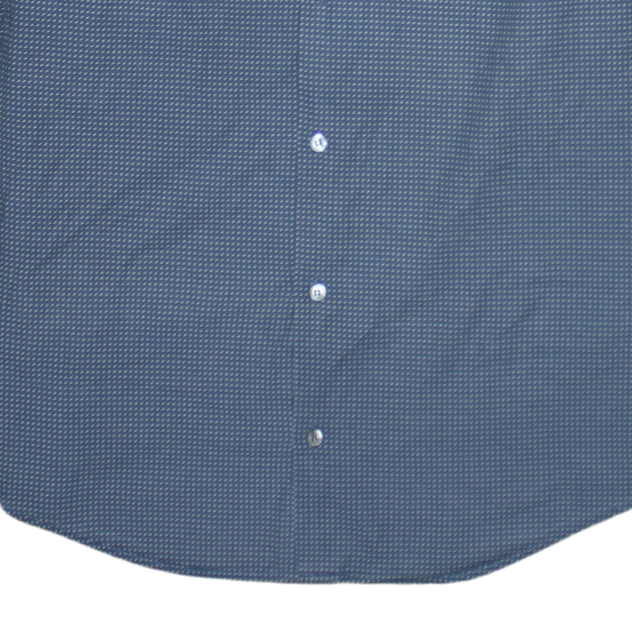 Emporio Armani Men's Blue Slim Fit Long Sleeve Cotton Shirt Size L