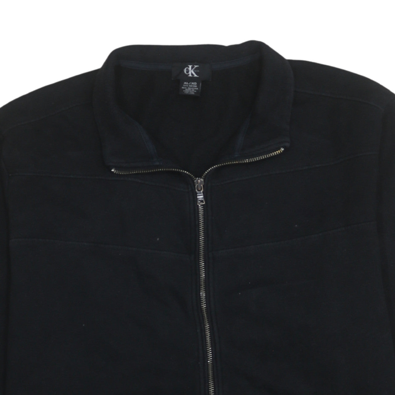 Calvin Klein Men's Black XL Fleece Full Zip Activewear Jacket