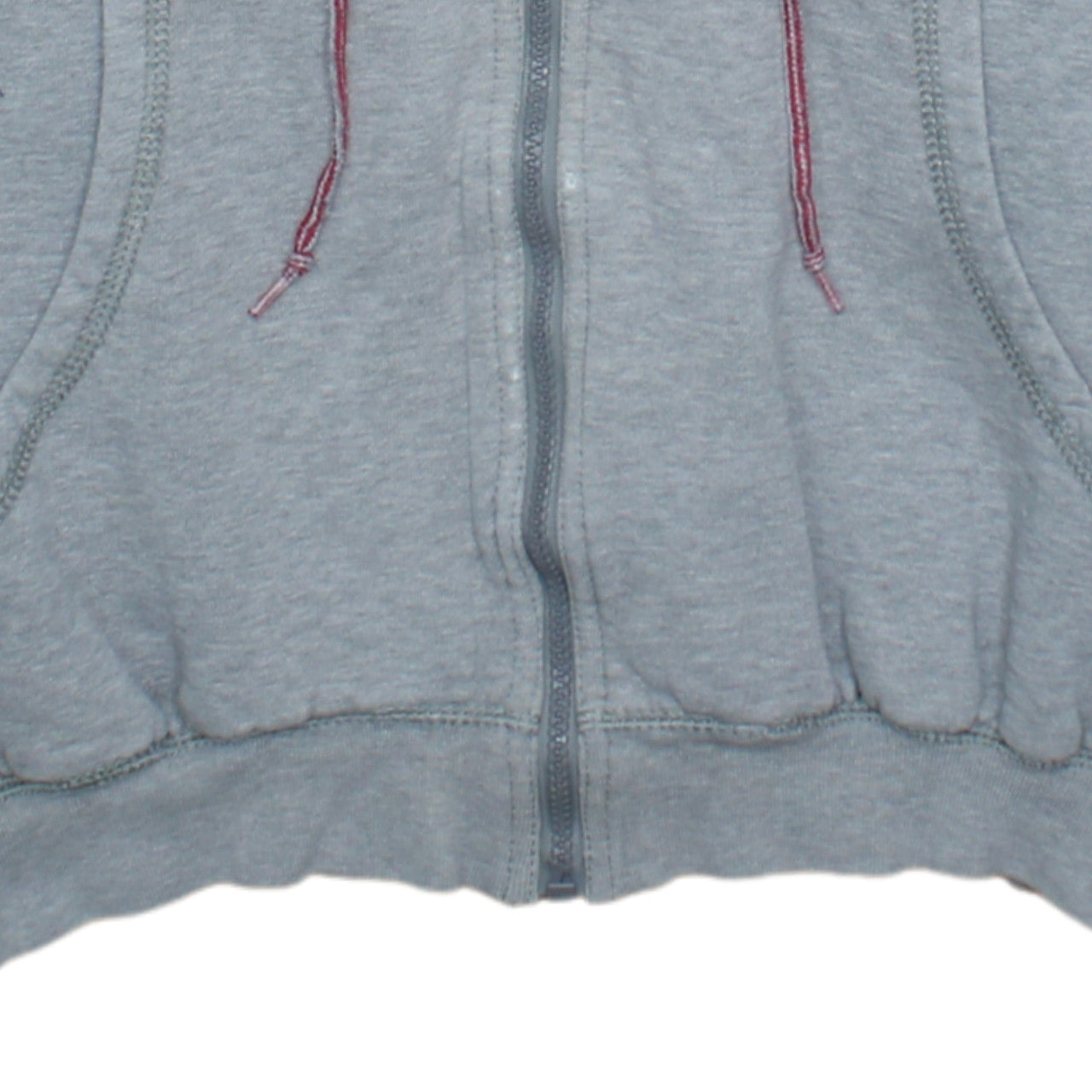 Adidas Men's Grey Full Zip Hoodie M Logo Sportswear Sweatshirt