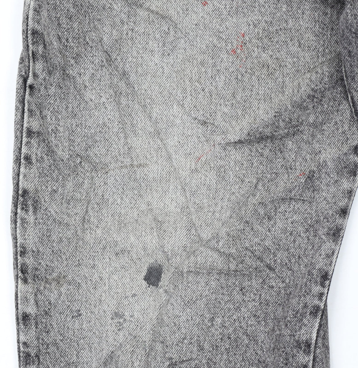 Lee Cooper Men's Grey Acid Wash Straight Jeans W40 L34