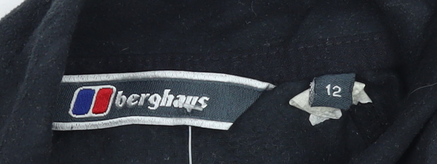 Berghaus Womens Black Fleece Pullover Sweatshirt Size 12
