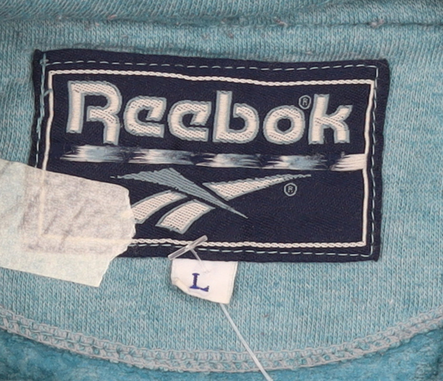 Reebok Women Blue 1/4 Zip Pullover Sweatshirt Size L