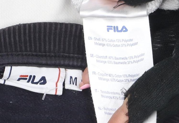 Fila Men's Multicoloured Crew Neck Logo Sweatshirt Size M