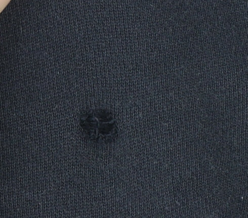 Adidas Womens Black Trefoil Logo Sweatshirt Size 10 Cotton Pullover
