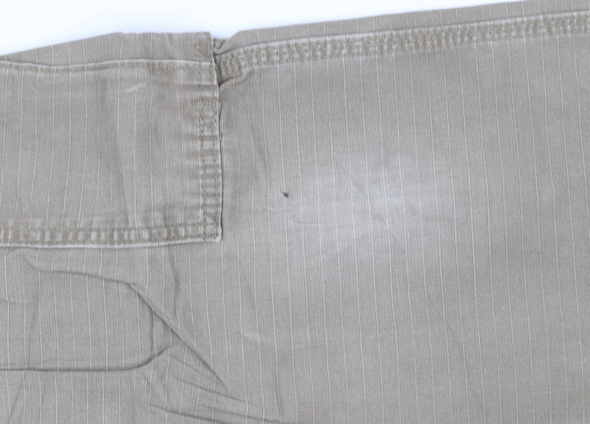Wrangler Mens Beige Cargo Workwear Trousers Size 36x32