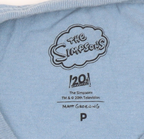 The Simpsons Boys Blue Short Sleeve Graphic T-Shirt Size S