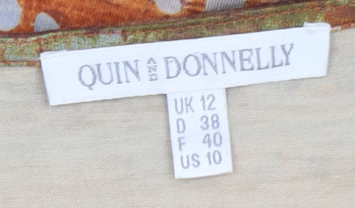 Quin and Donnelly Women’s Multicoloured Size 12 Jersey Wrap Dress