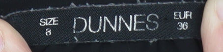 Dunnes Women’s Black Long Sleeve V-Neck Chiffon Blouse Size 8