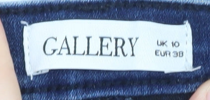 Gallery Womens Blue Skinny Stretch Denim Jeans Size 10