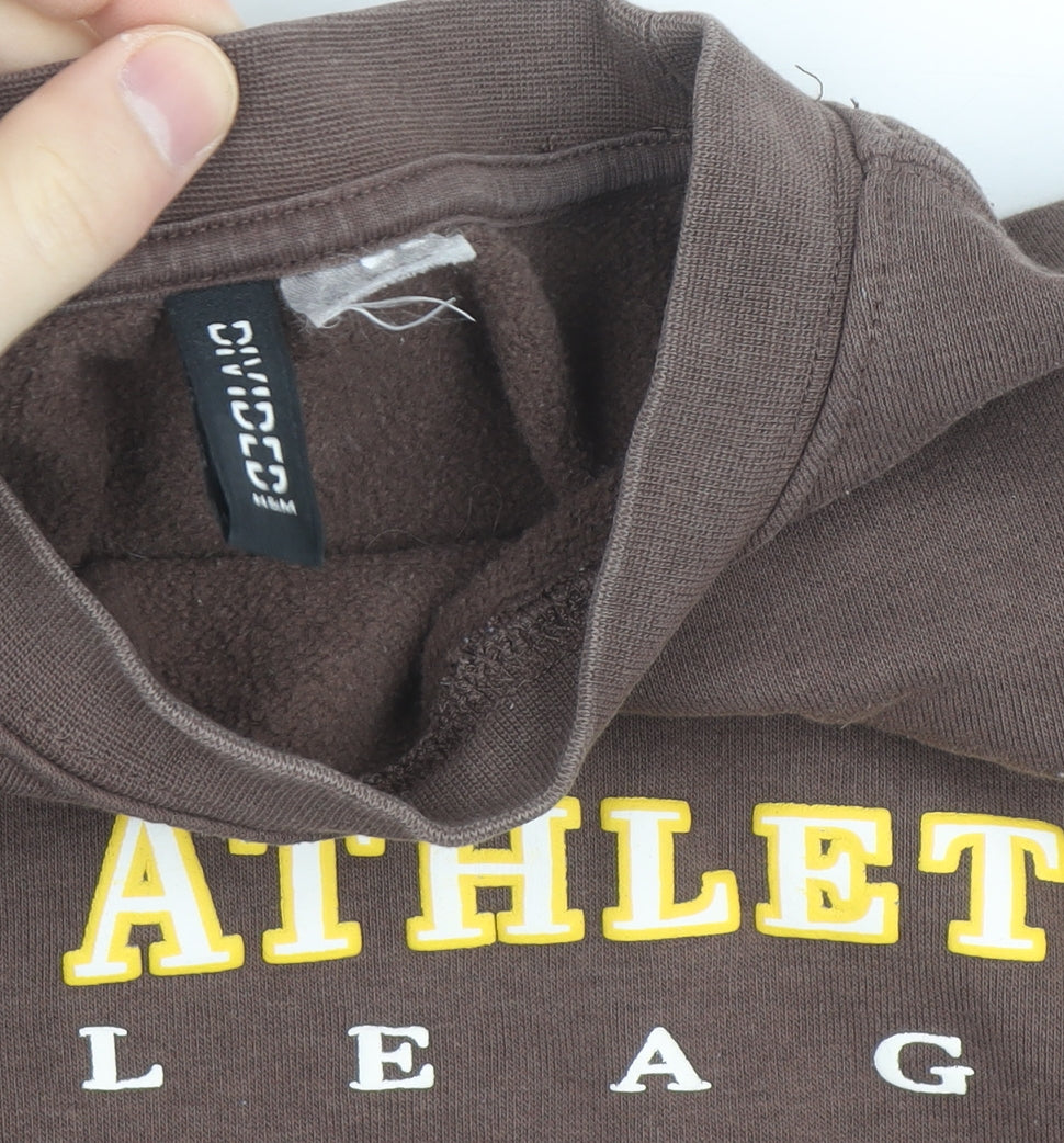 H&M Divided Women's Brown Athletics League Sweatshirt Size S
