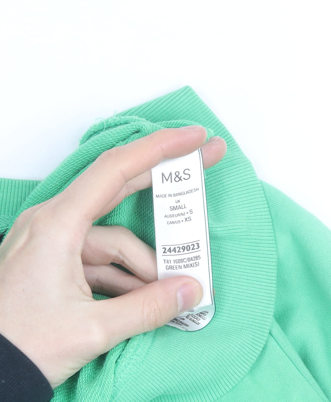 Marks & Spencer Women's Green Manhattan Graphic Sweatshirt Small
