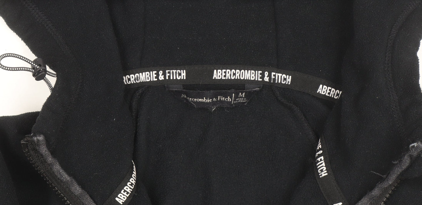 Abercrombie & Fitch Women’s Black Fleece Hooded Active Jacket Medium
