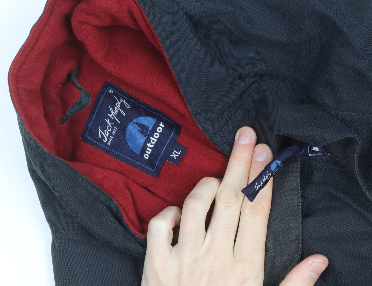 Jack Murphy Men's Black XL Waterproof Outdoor Parka Jacket