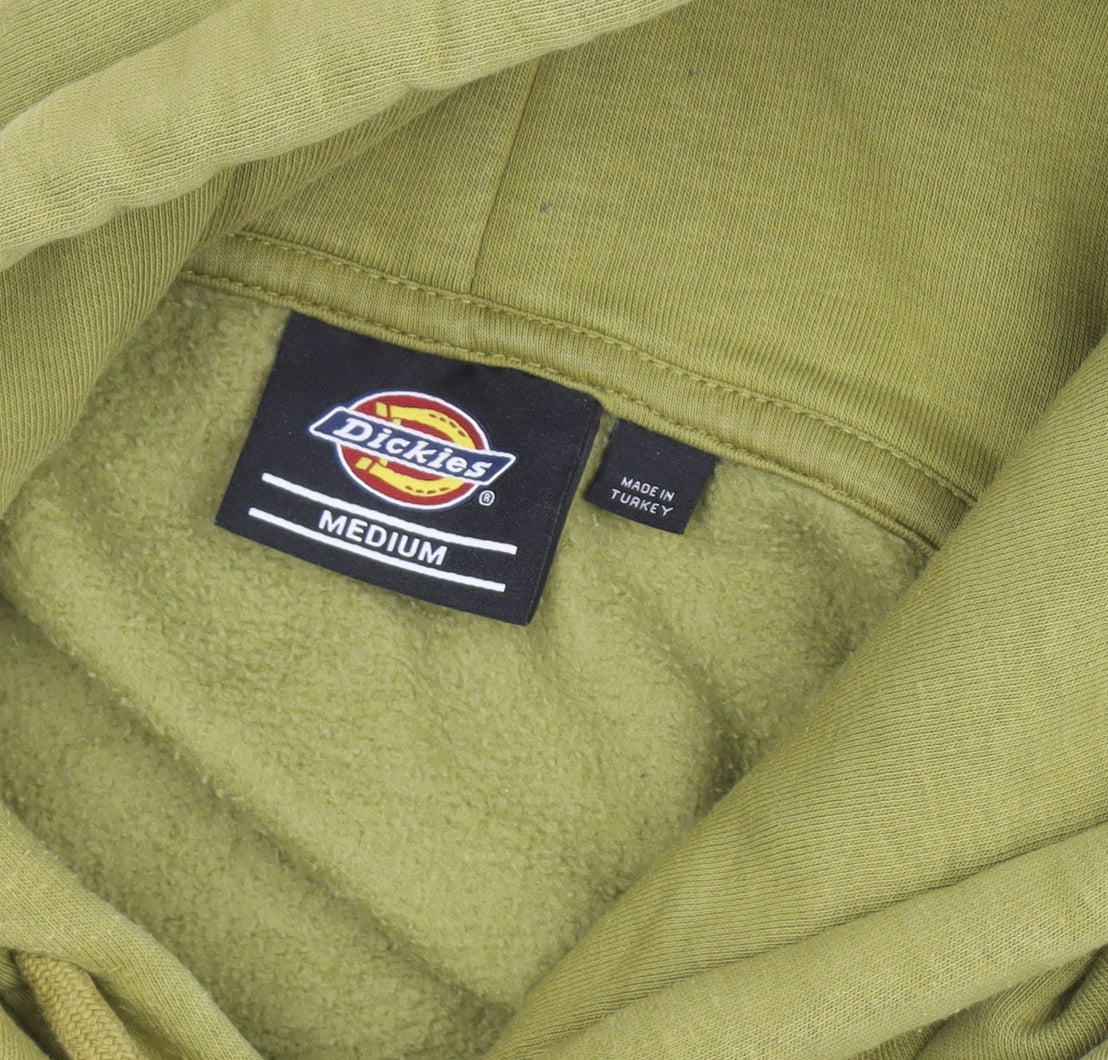 Dickies Womens Green Pullover Hoodie Medium Cotton Blend Casual