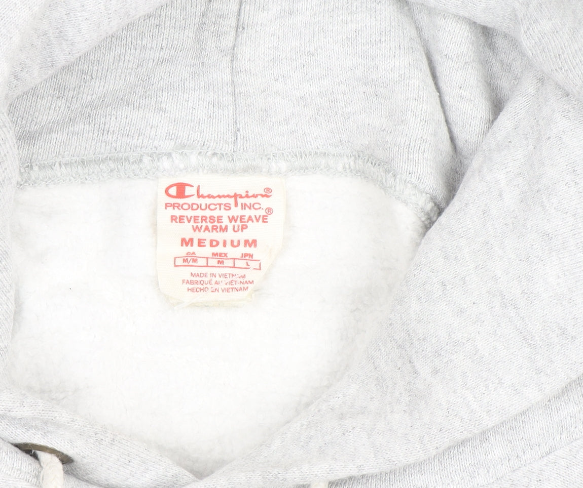Champion Men's Grey Reverse Weave Pullover Hoodie Size M