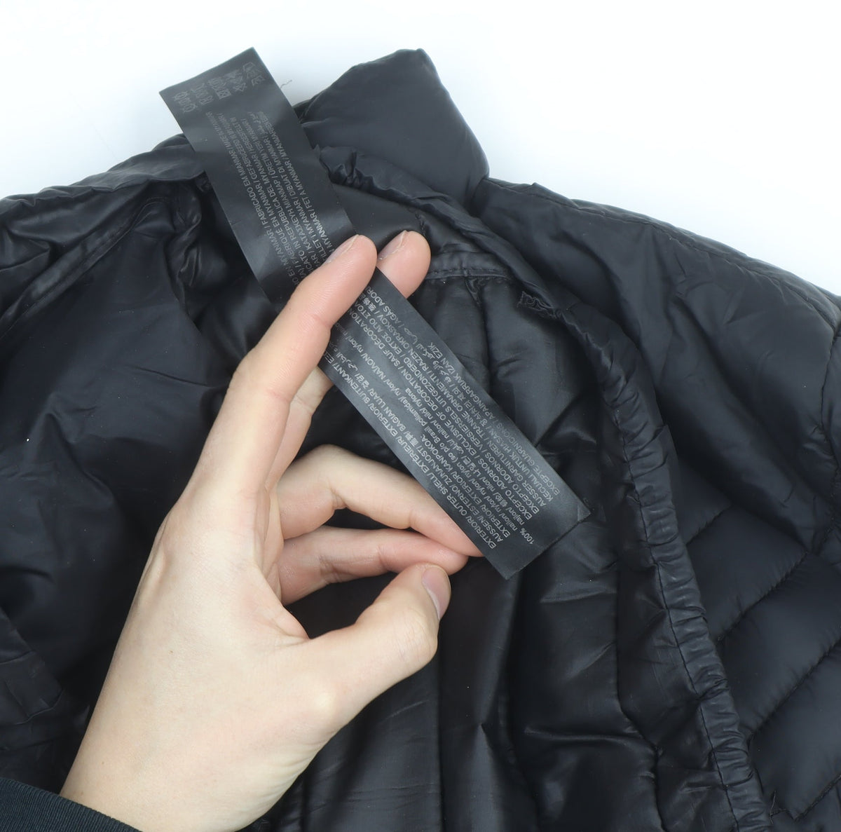 Pull&Bear Women's Black Puffer Jacket Size M Lightweight Quilted Winter Coat