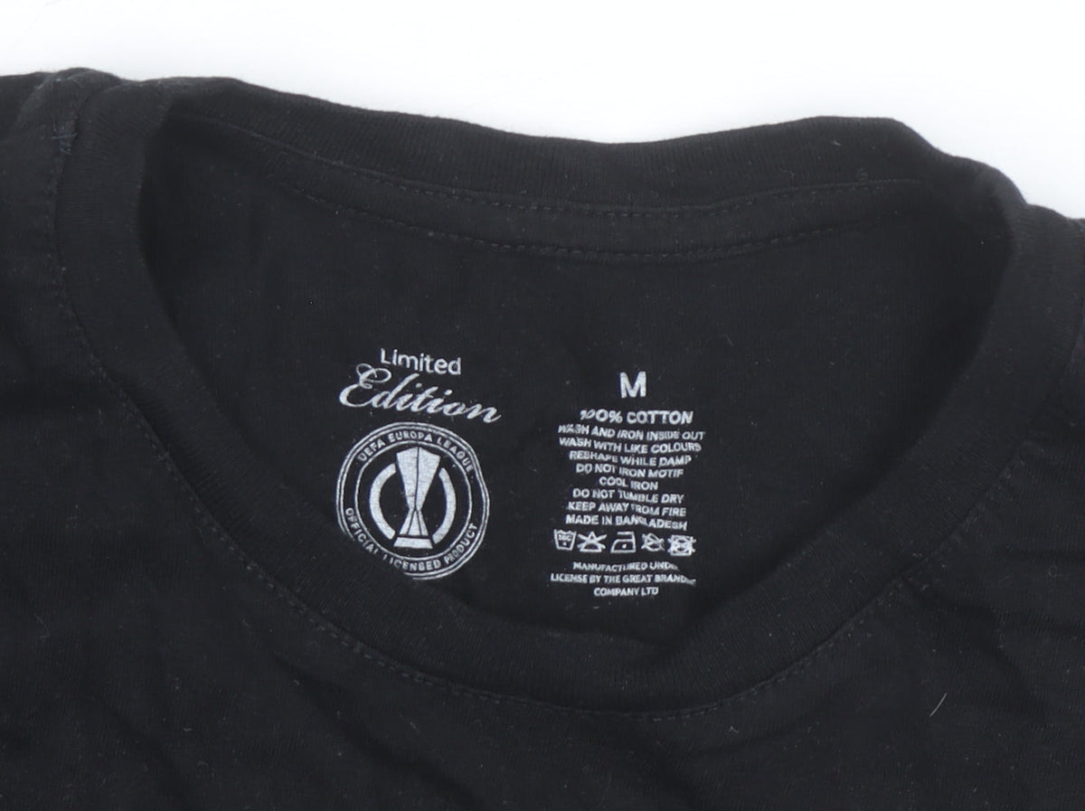 Limited Edition Bayer 04 Leverkusen Black Men's M Cotton T-Shirt