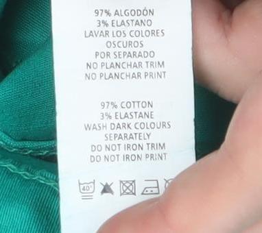 Denim Co Women's Green Skinny Jeans Size 12 Slim Fit Stretch