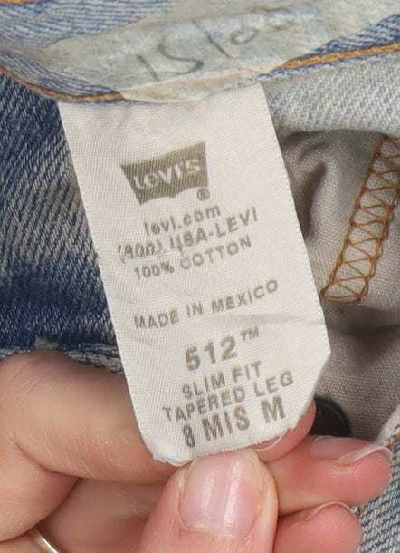 Levi's 512 Women's Blue Tapered Slim Fit Vintage Jeans Size 8