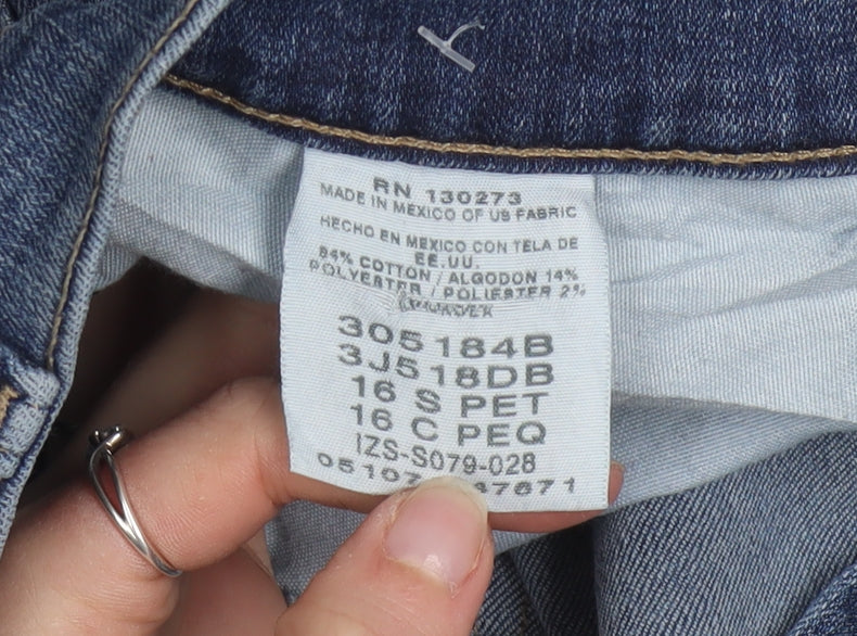 Lee Men Blue Relaxed Fit Straight Leg Denim Jeans Size 16