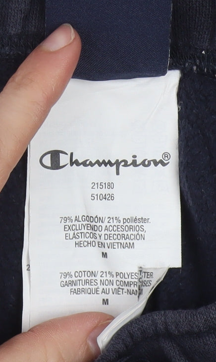 Champion Men's Black Medium Joggers Cotton Blend Activewear Trousers