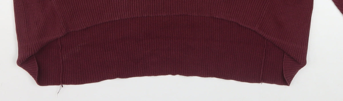 Levi's Men's Red 2XL Half Zip High Neck Cotton Jumper