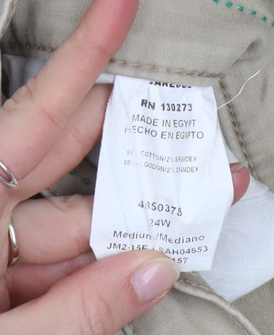 Lee Men's Beige Relaxed Fit Chino Trousers Size 2XL