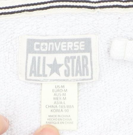 Converse Boys Grey Full Zip Hoodie Size M 10-11 Years Cotton Blend