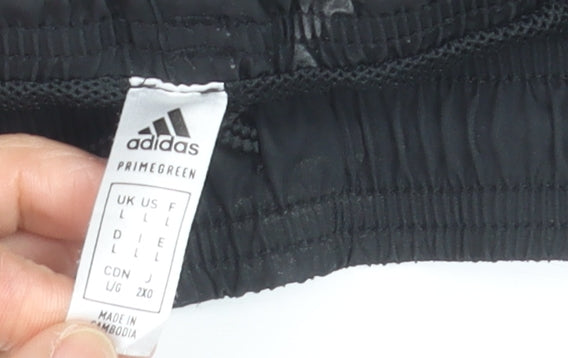 Adidas Men's Black Primegreen Sports Shorts L Quick Dry