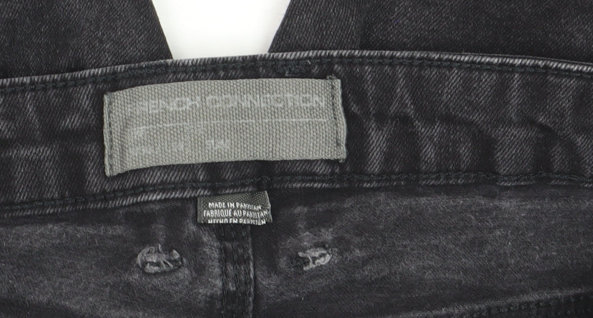 French Connection Womens Black Slim Straight Jeans Size S