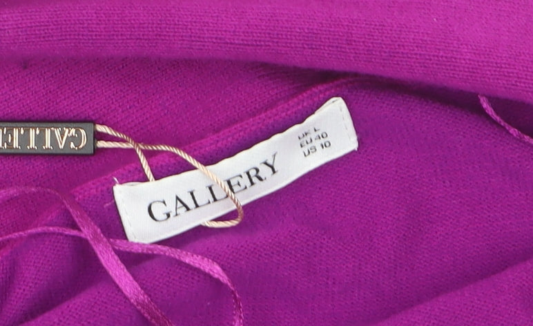 Gallery Women’s Purple Cropped Blazer Jacket Size Large UK 14