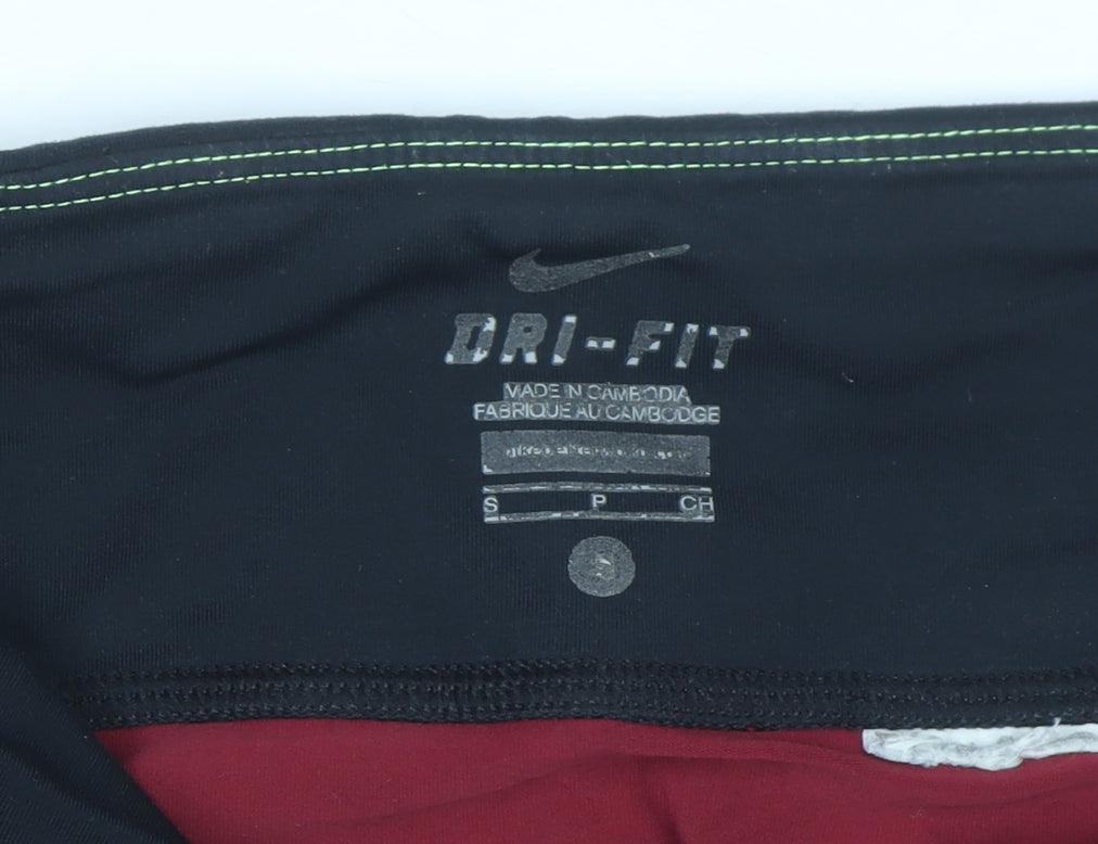 Nike Women Red Animal Print Dri-FIT Capri Leggings Size S