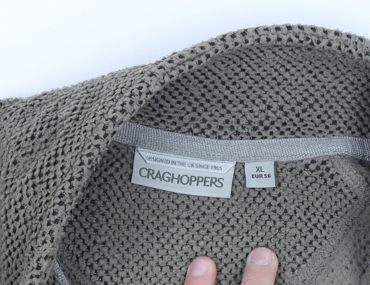 Craghoppers Men's Green XL Fleece Half Zip Pullover Sweatshirt
