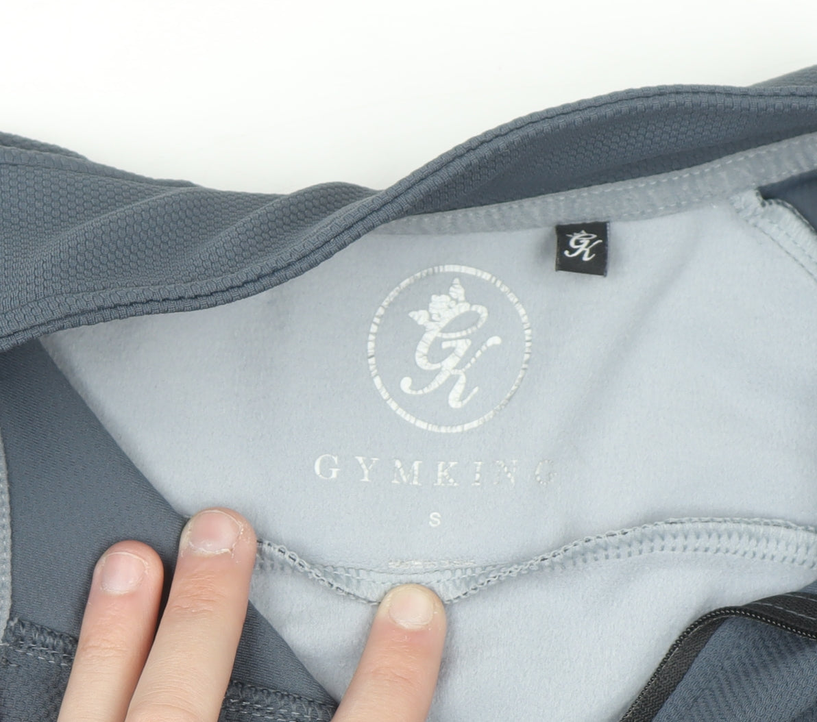 Gym King Men's Grey 1/2 Zip Pullover Sweatshirt Size S