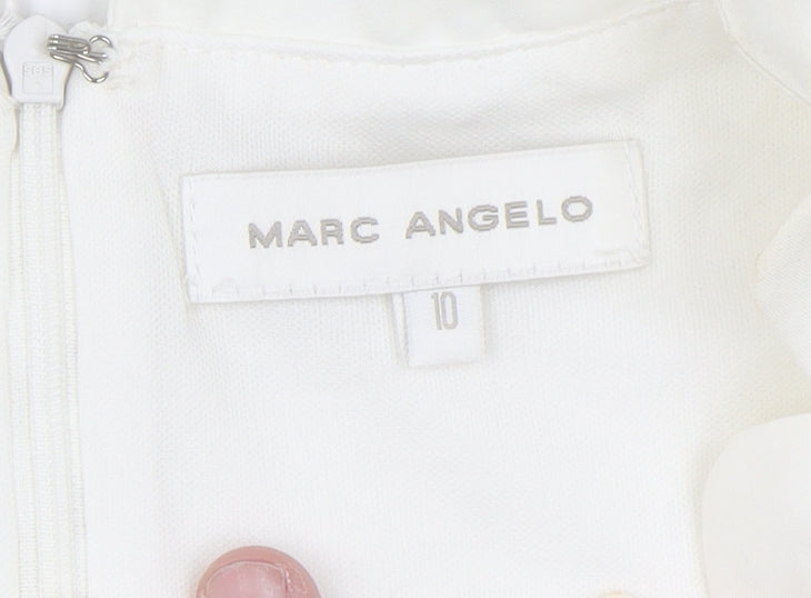 Marc Angelo Women Ivory Lace Sleeveless Blouse Size 10