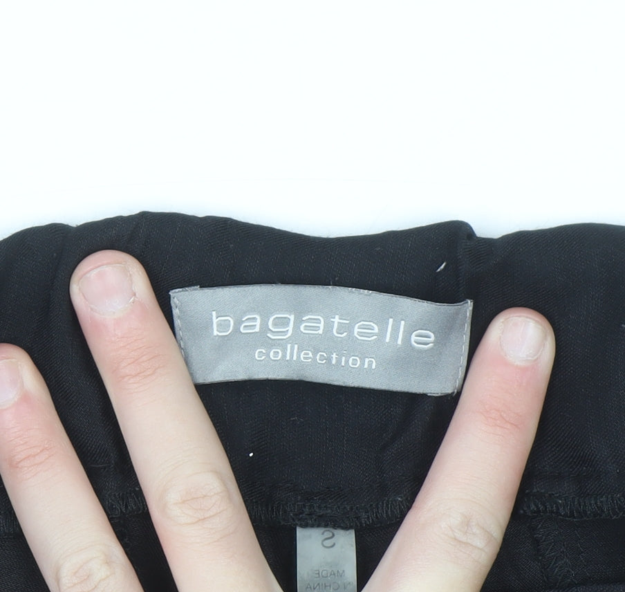 Bagatelle Collection Women's Black Cargo Trousers Size S Elastic Waist