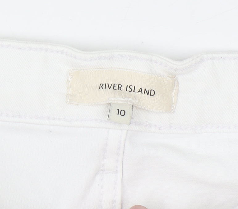 River Island Women's White Size 10 Skinny Jeans
