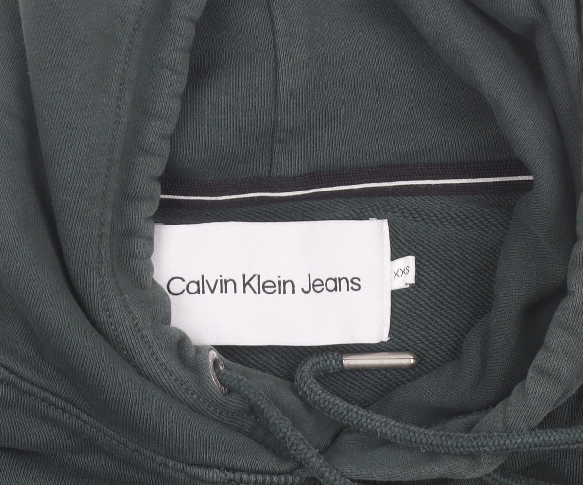 Calvin Klein Jeans Men's Green XS Pullover Hoodie Jumper