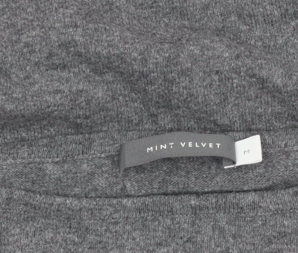 Mint Velvet Women's Grey Heart Pullover Jumper Size M