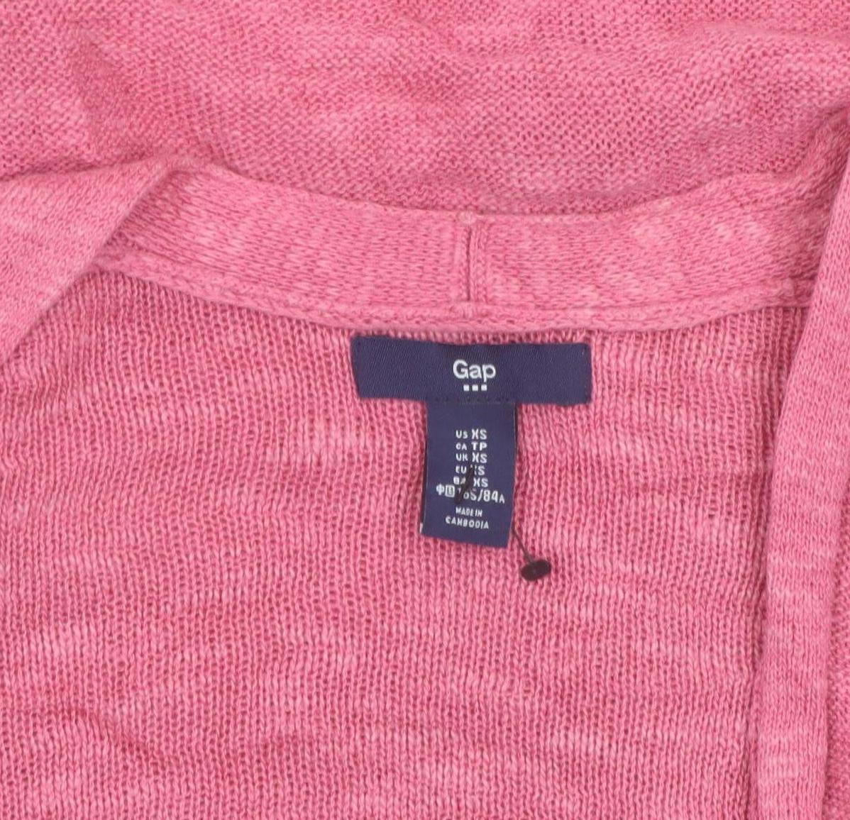 Gap Womens Pink XS Cardigan Knit Long Sleeve Lightweight