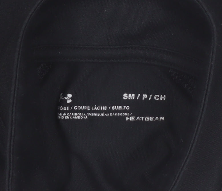 Under Armour Women's Black Small 1/4 Zip Long Sleeve HeatGear Top
