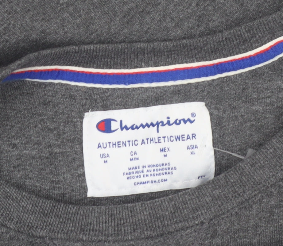 Champion Men's Grey M Pullover Crew Neck Sweatshirt