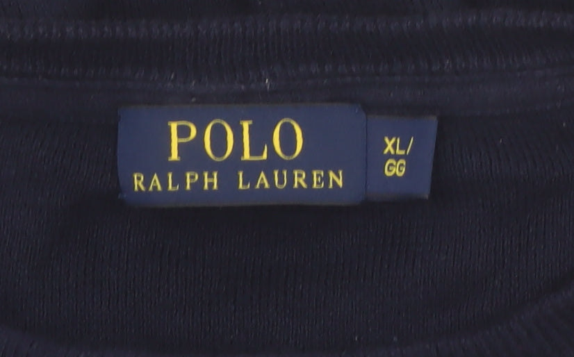 Ralph Lauren Men's Blue XL Pullover Cotton Crew Neck Jumper